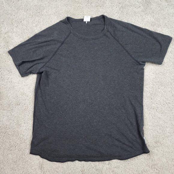 REIGNING CHAMP Mens Cotton Crew Neck Short Sleeve T-Shirt Grey Size Medium M USA - Picture 2 of 5